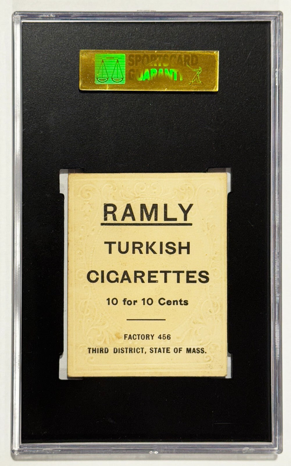 1909 T204 Ramly Jimmy Sheckard. Chicago Cubs. SGC 4 VG-EX1