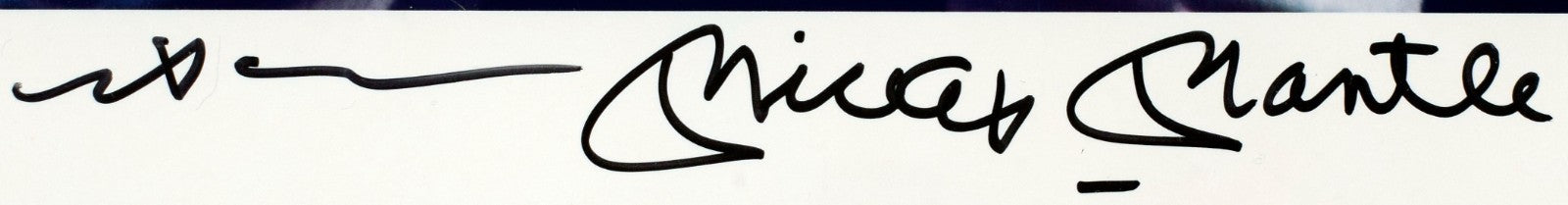 Mickey Mantle Signed Photo, Neil Leifer Upper Deck. Auto UDA1