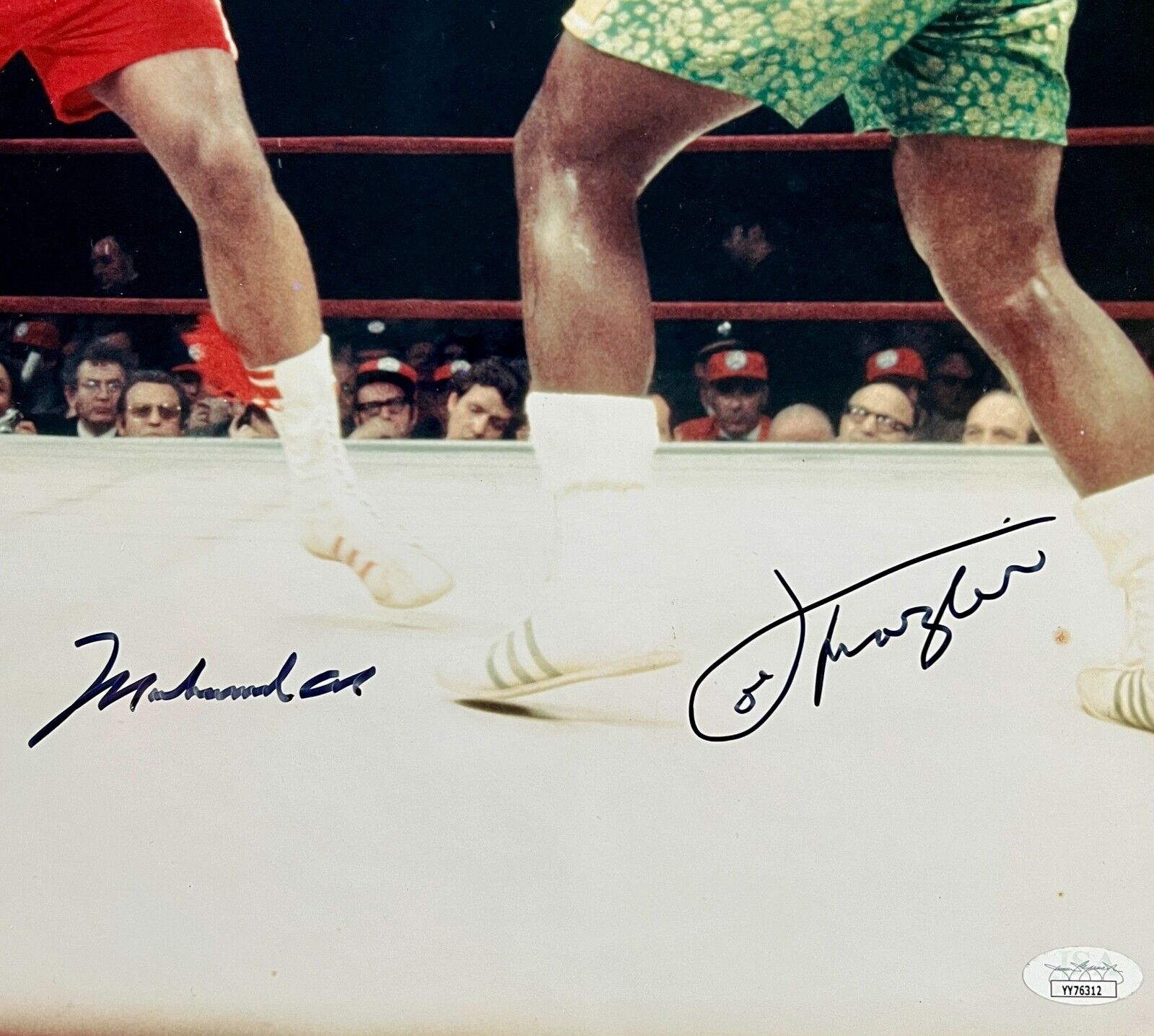 Muhammed Ali & Joe Frazier Dual Signed 16x20 Photo, Fight of the Century. JSA