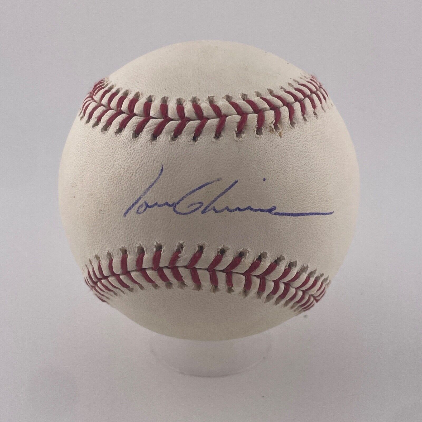 Tom Glavine Signed Baseball. HOF. JSA