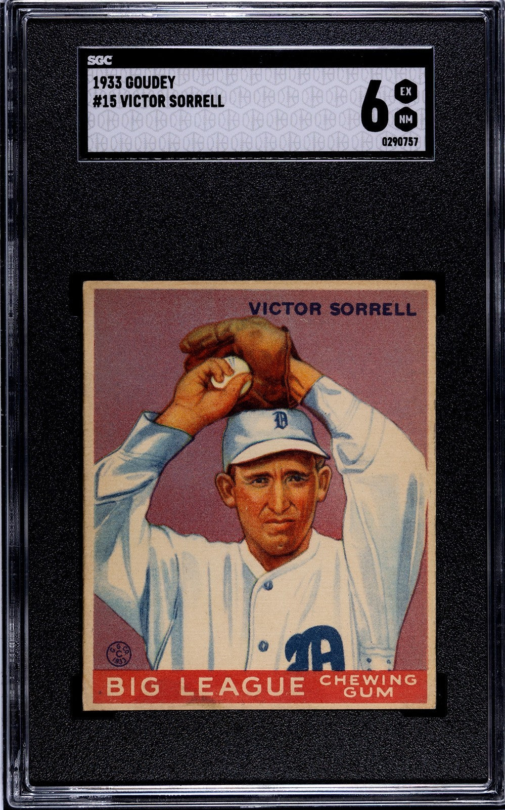 1933 Goudey Victor Sorrell