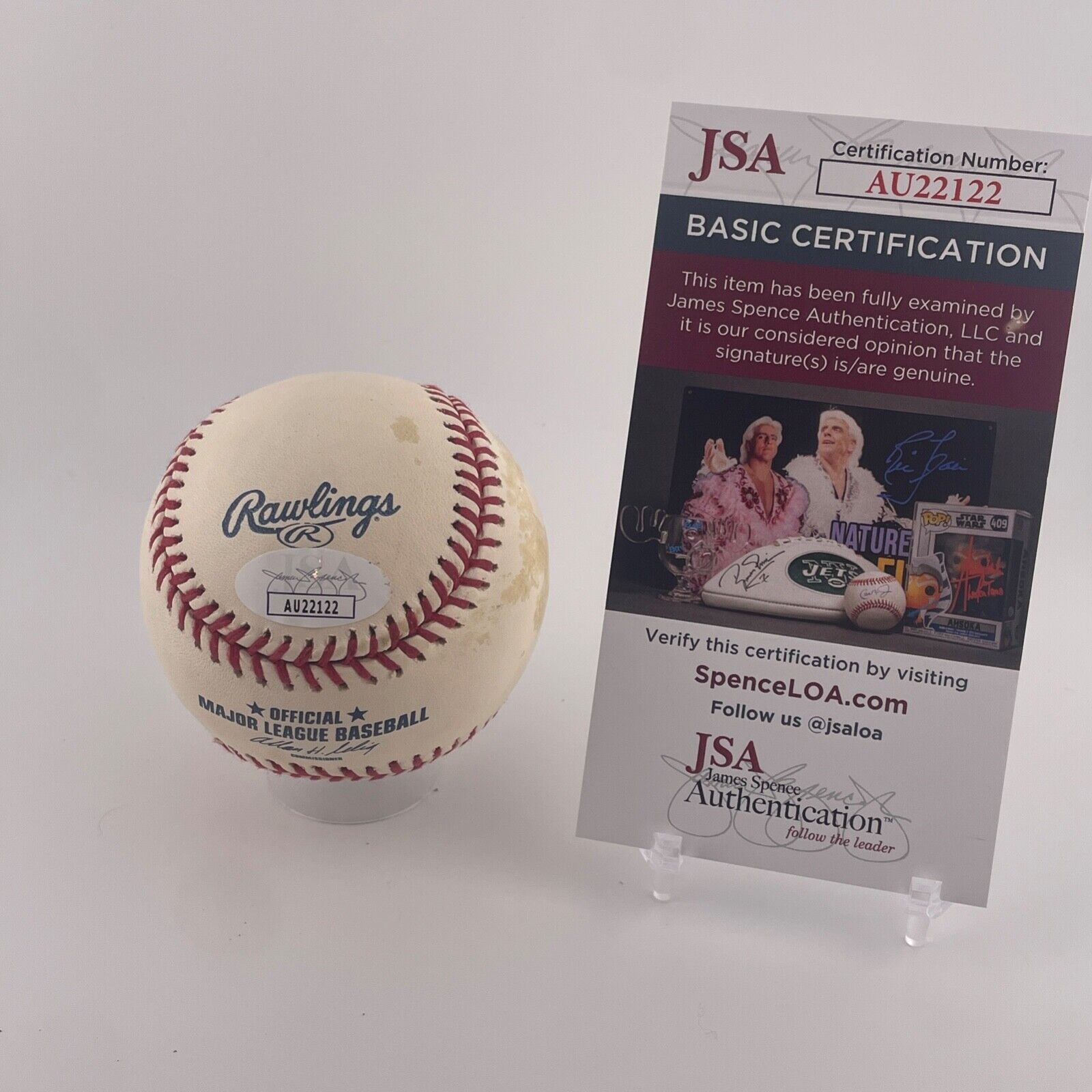Alfonso Soriano Signed Baseball. NY Yankees. JSA