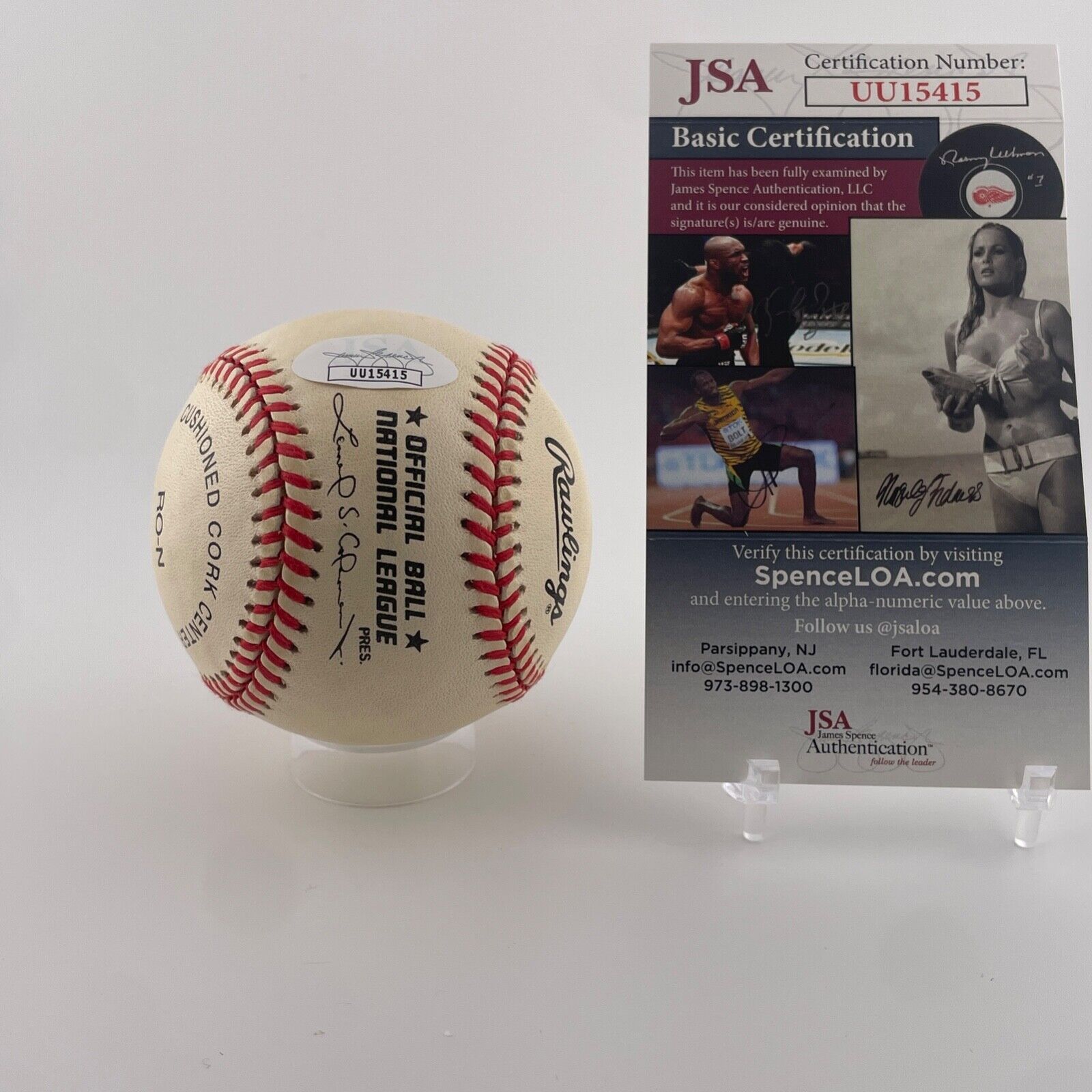 Floyd Patterson Signed Baseball. JSA