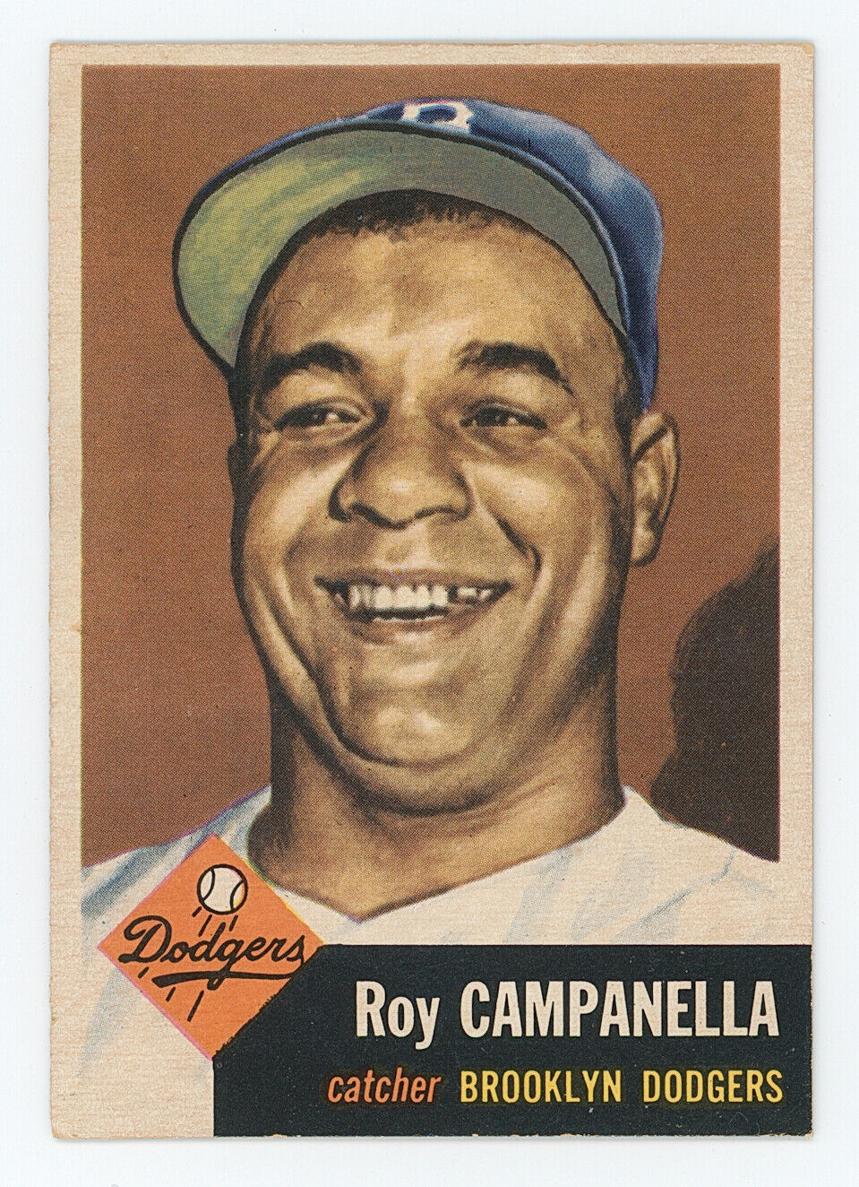 1953 Topps Roy Campanella. Brooklyn Dodgers.