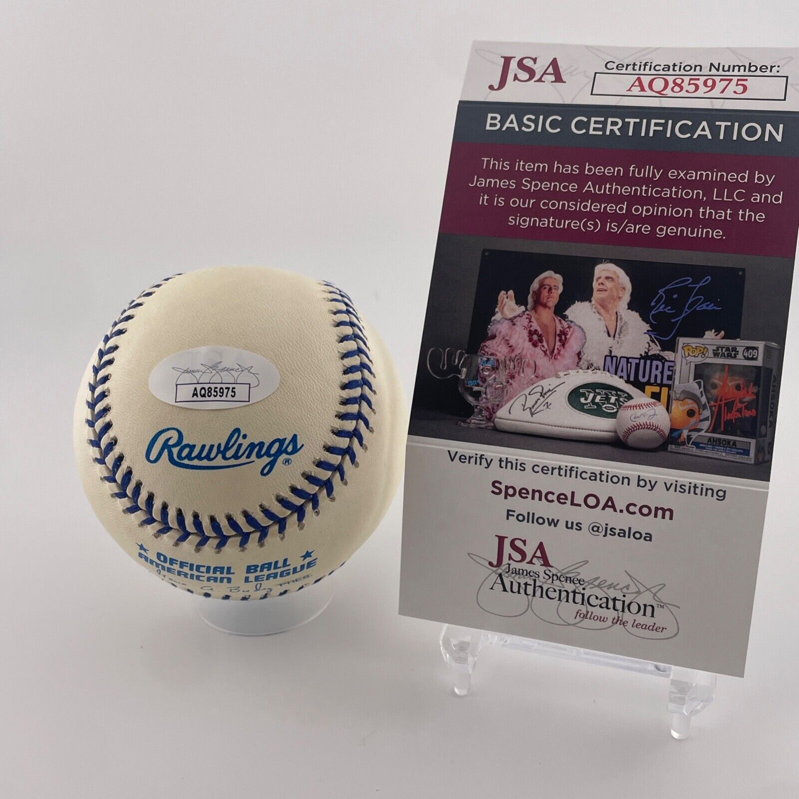 Dom DiMaggio Signed Baseball Joe DiMaggio Ball. MLB Certified + Steiner Hologram
