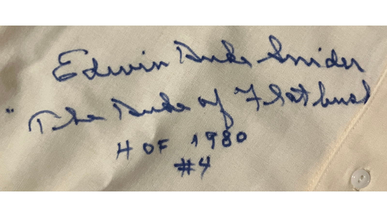 Duke Snider Signed Dodgers Jersey, Mitchell Ness. "Duke of Flatbush HOF