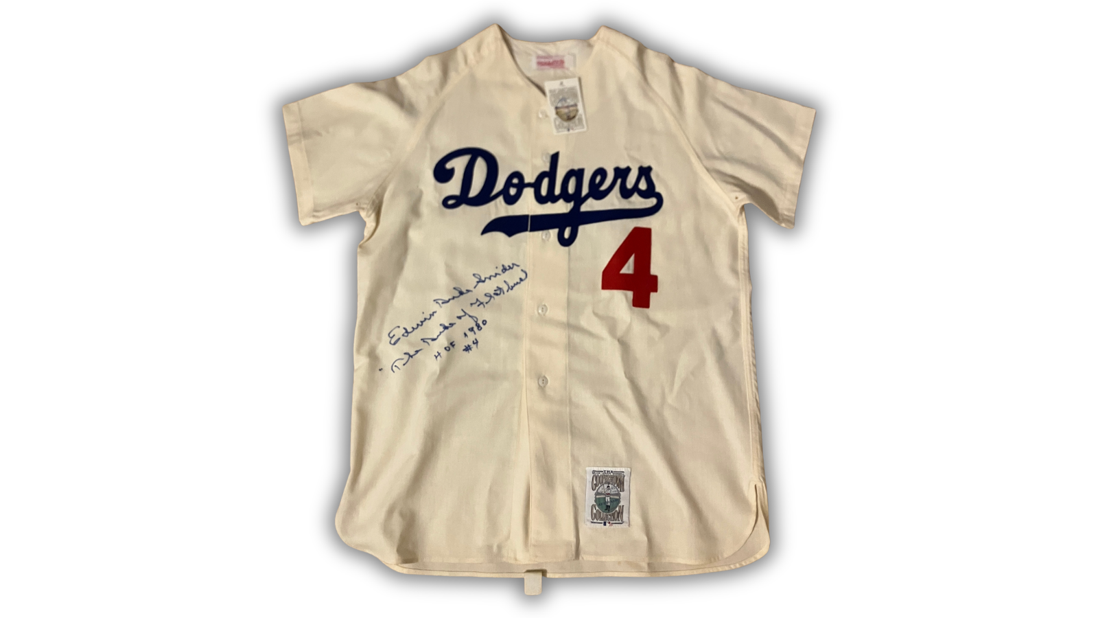 Duke Snider Signed Dodgers Jersey, Mitchell Ness. "Duke of Flatbush HOF