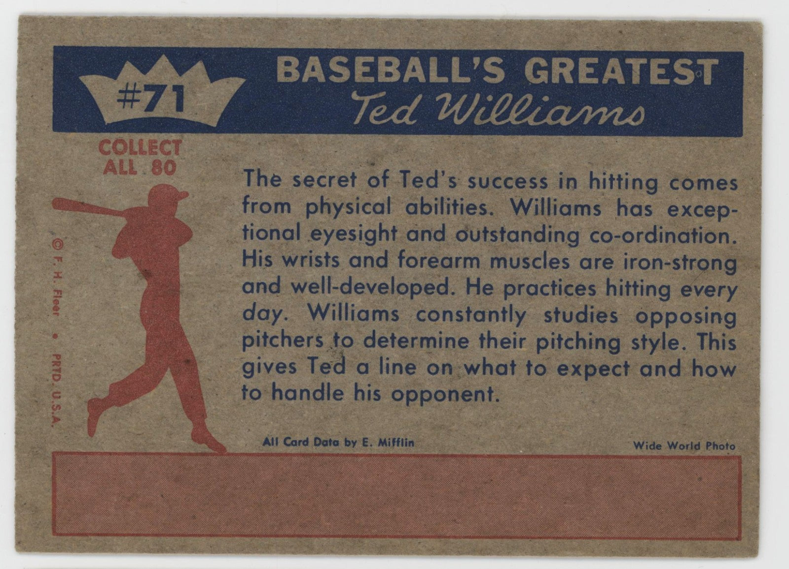 Ted Williams 1959 Fleer