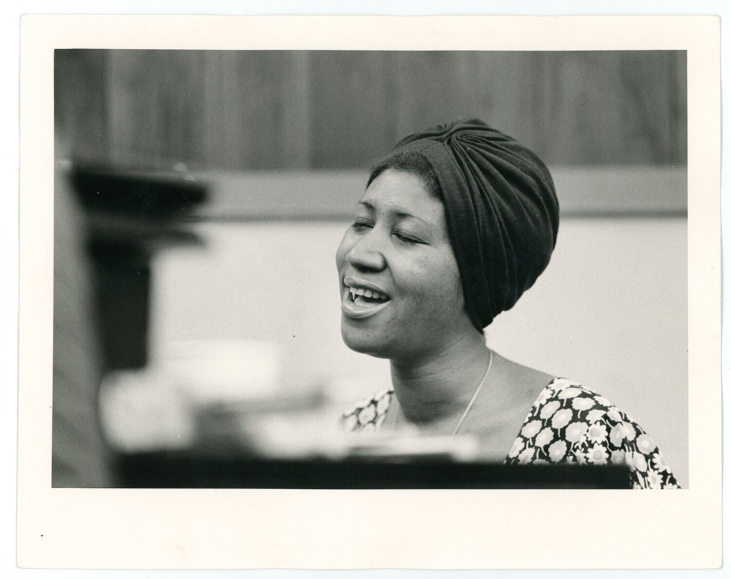 Original Aretha Franklin 8x10 Photo. 1974 David Gahr Vintage