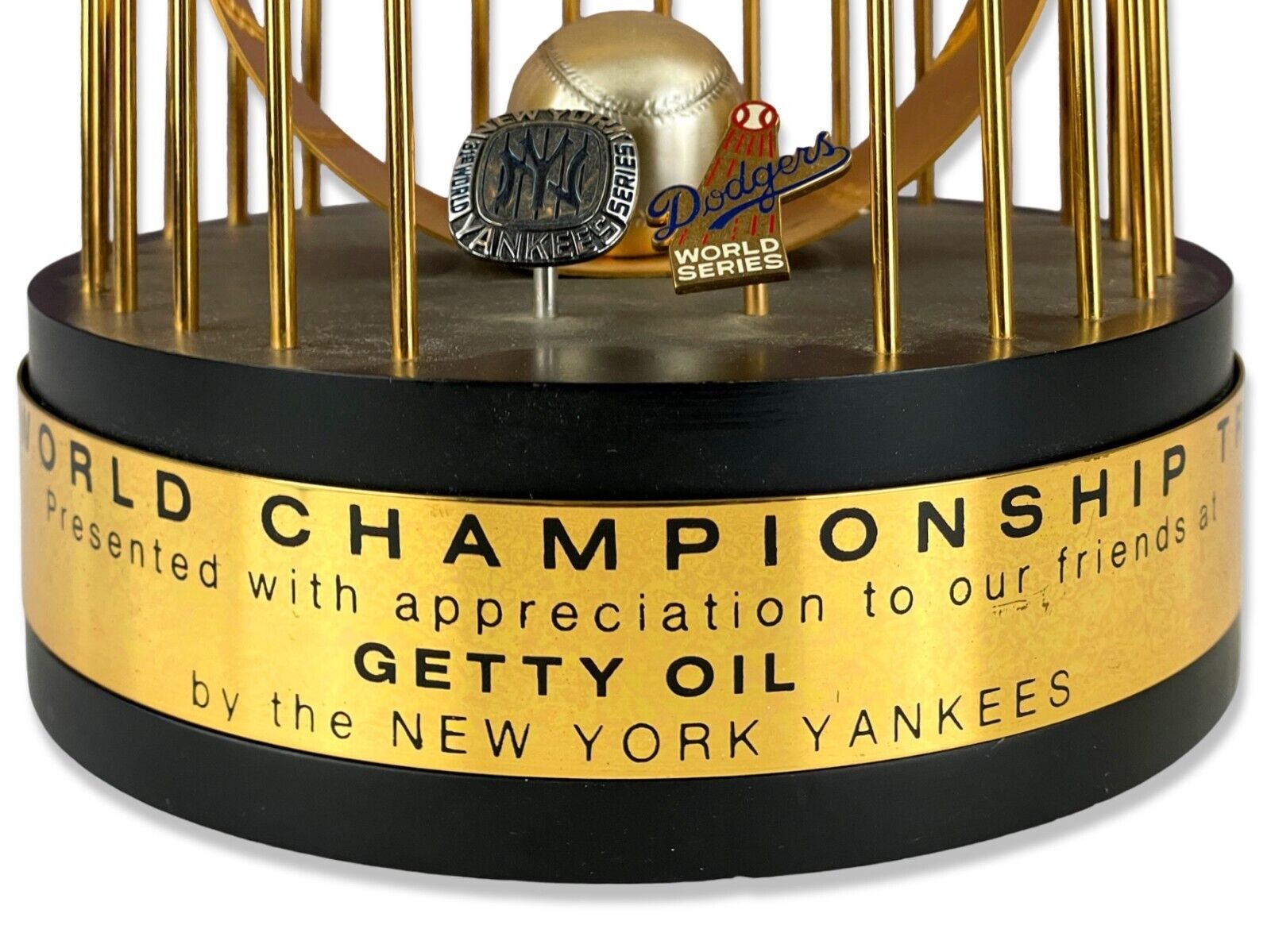 Original 1977 New York Yankees World Series Championship Trophy, 12 inch Balfour
