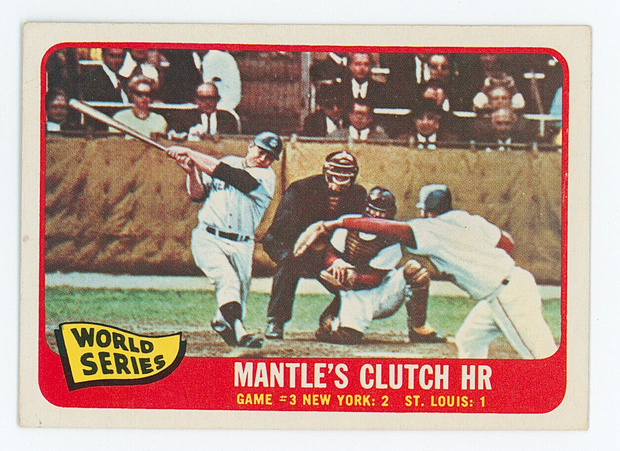 1965 Topps Mickey Mantle World Series.