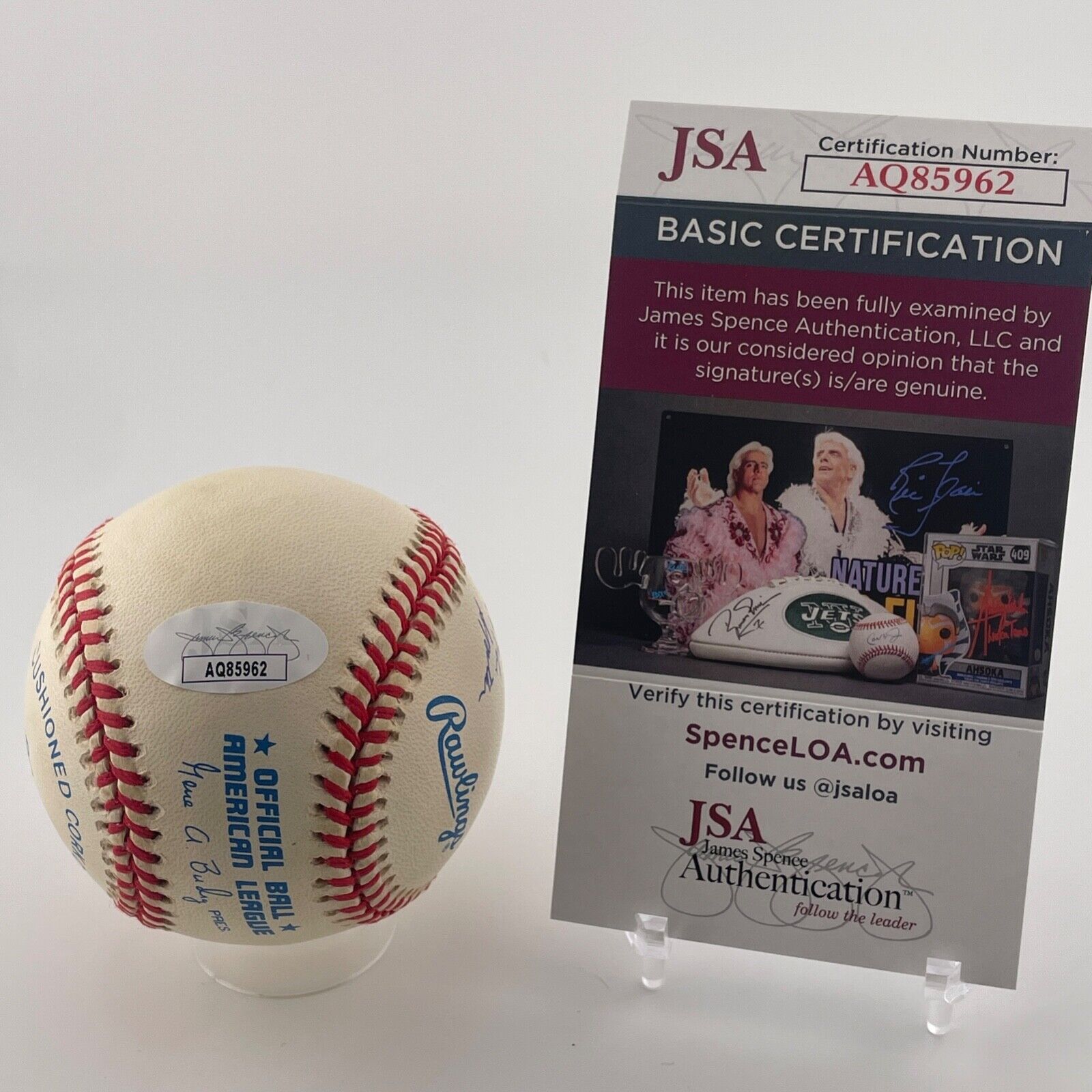 Gaylord Perry Signed Inscribed Life Stats Baseball. JSA.