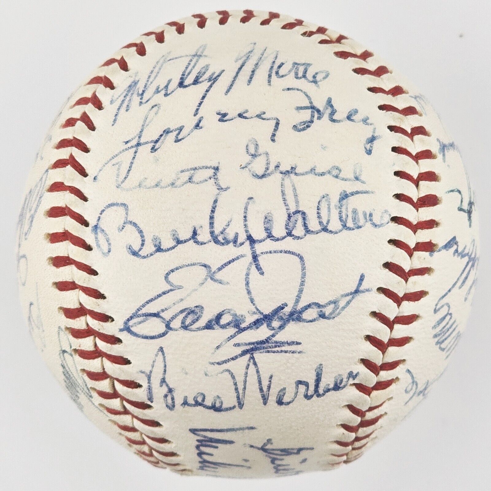 1940 Cincinnati Reds Team Signed Baseball. World Series Champs. PSA 9.5