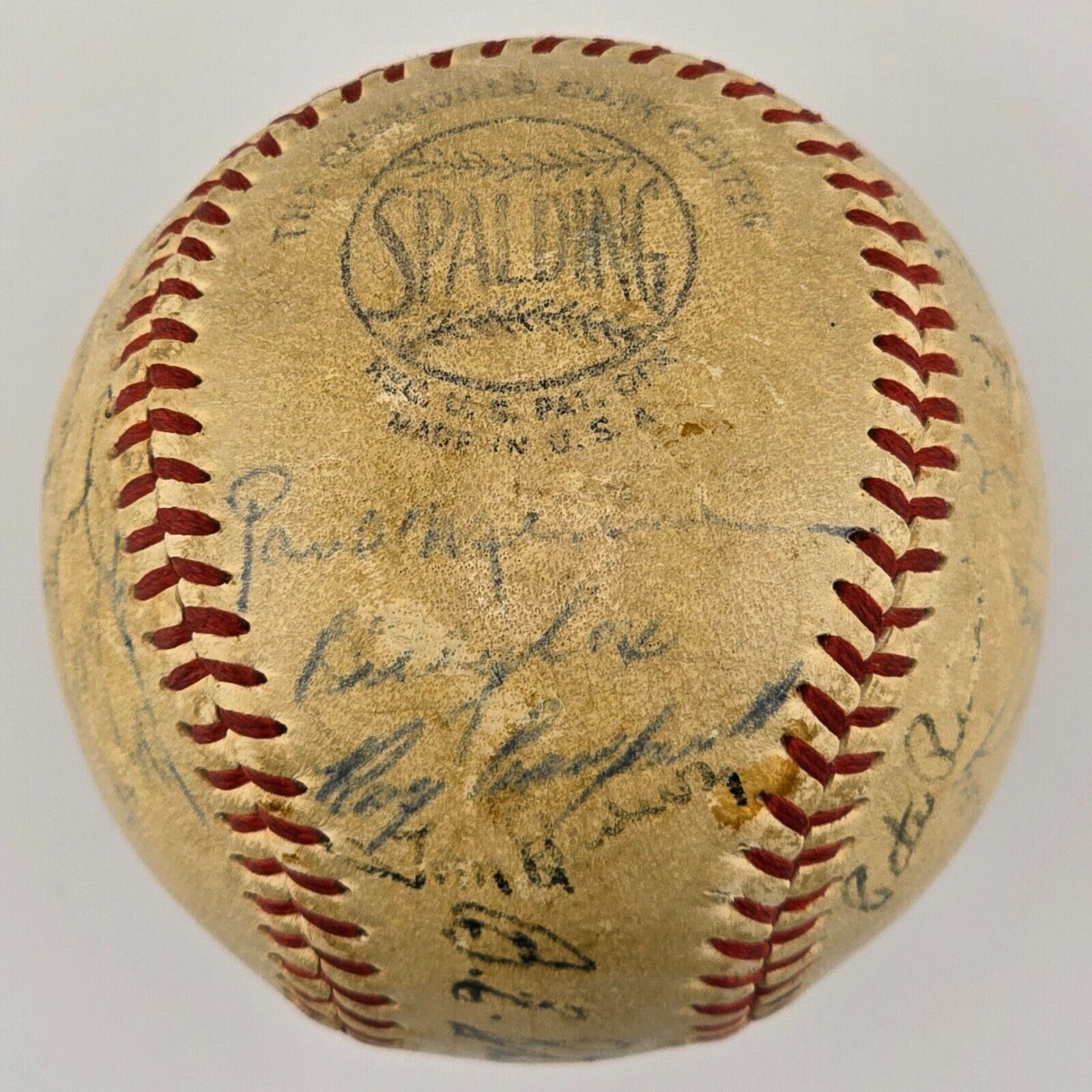 1948 Brooklyn Dodgers Signed Baseball. Jackie Robinson, Campanella. 26 Sigs. JSA