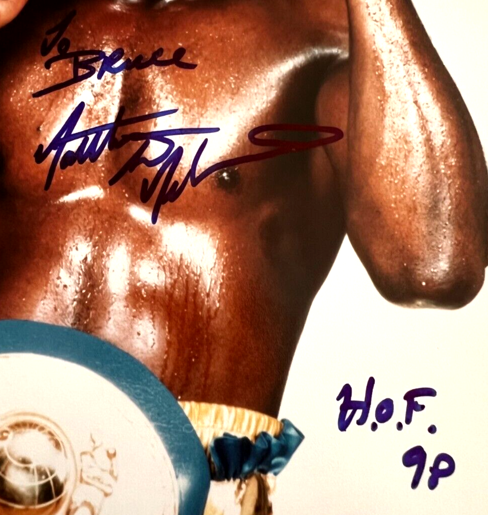 Matthew Saad Muhammad HOF Inscribed Signed 8x10 Boxing Photo Auto Autograph JSA1