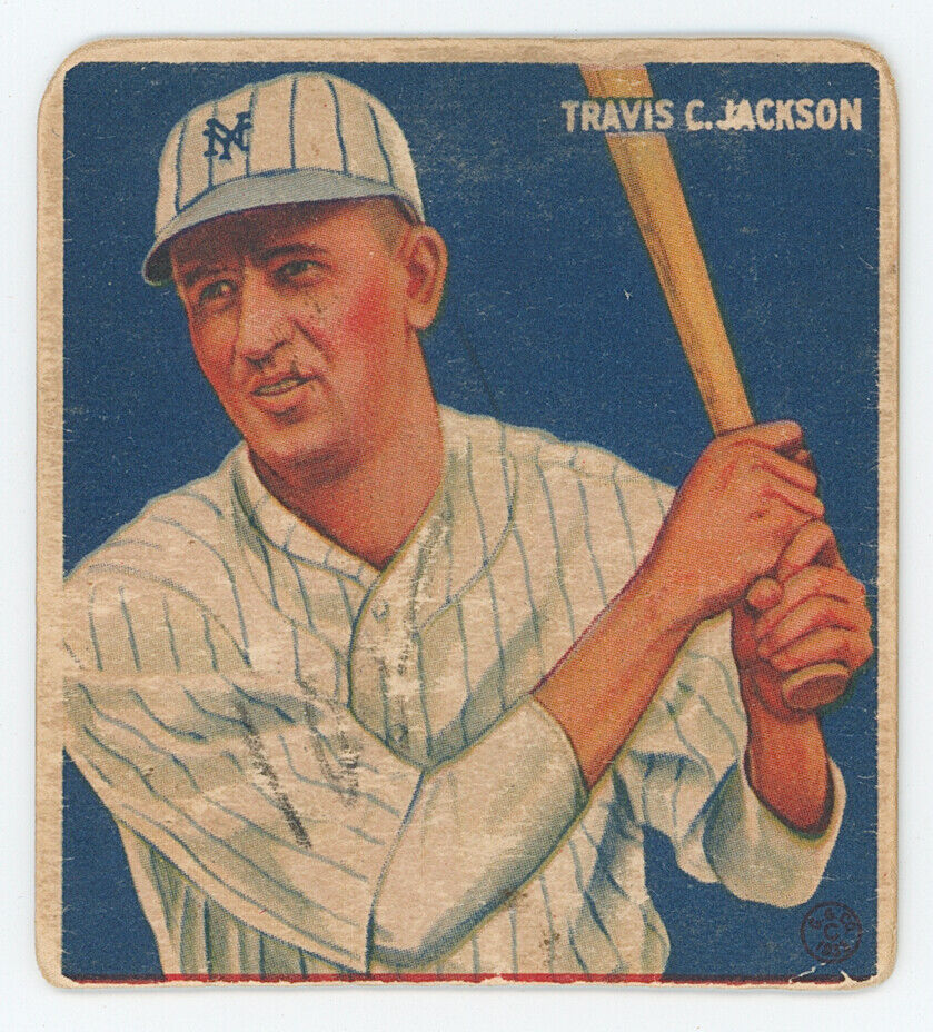 1933 Goudey Travis Jackson. New York Giants.