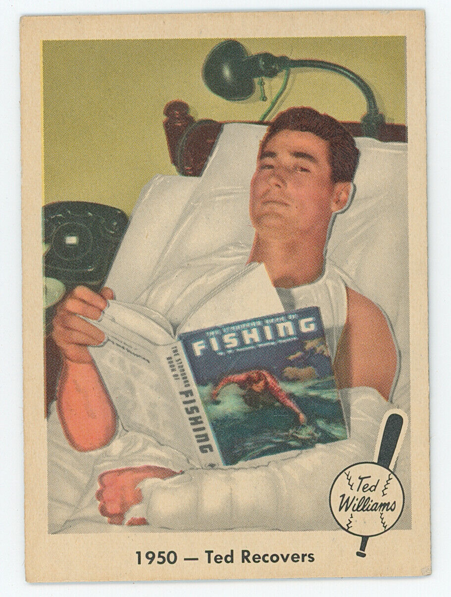 1959 Fleer Ted Williams "Ted Recovers". HOF Boston Red Sox.