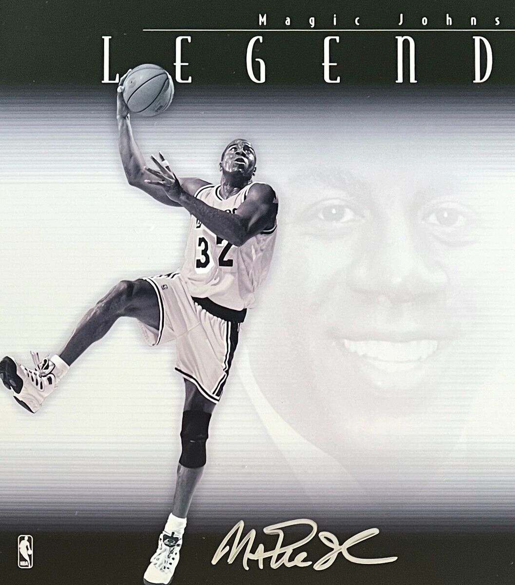 Michael Jordan, Magic Johnson & Larry Bird Signed Upper Deck Photo. Auto UDA