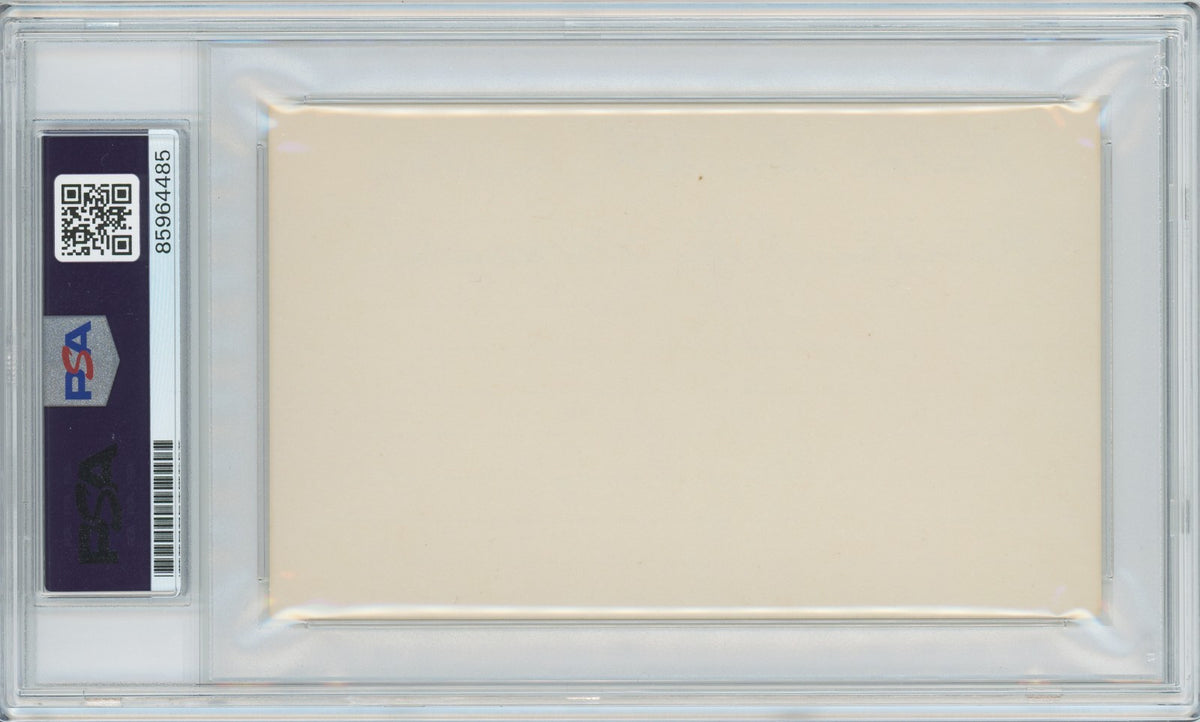 Hilton Smith Signed & Inscribed Kansas City Monarchs Index Card Autograph. PSA2