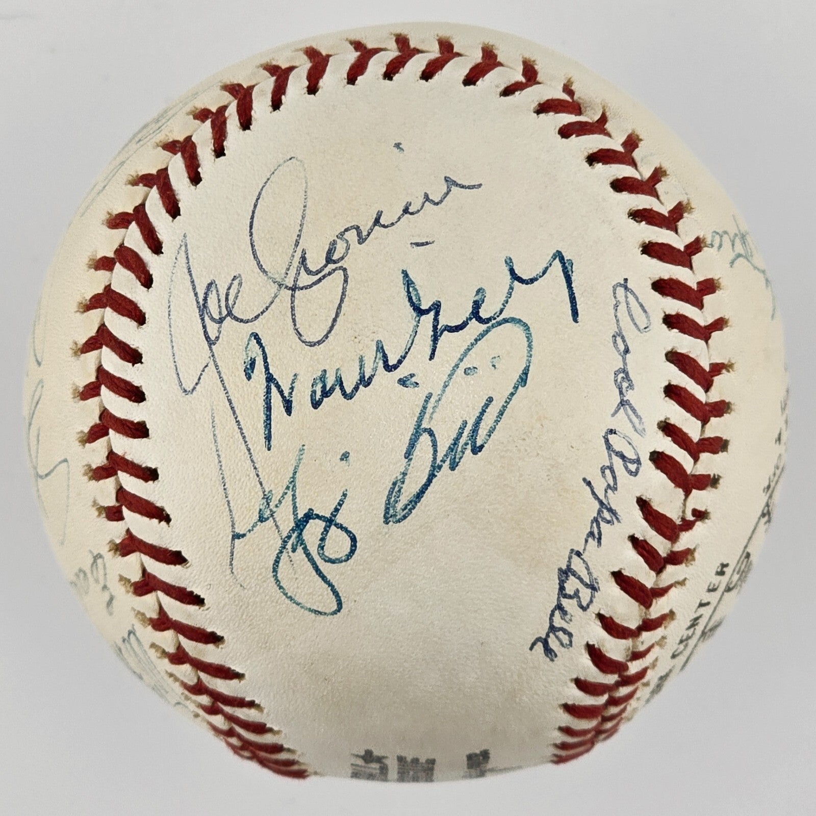 1970s Hall of Fame Signed Baseball. 18 Sigs. Marquard, Cronin, Hoyt, Grimes. PSA3