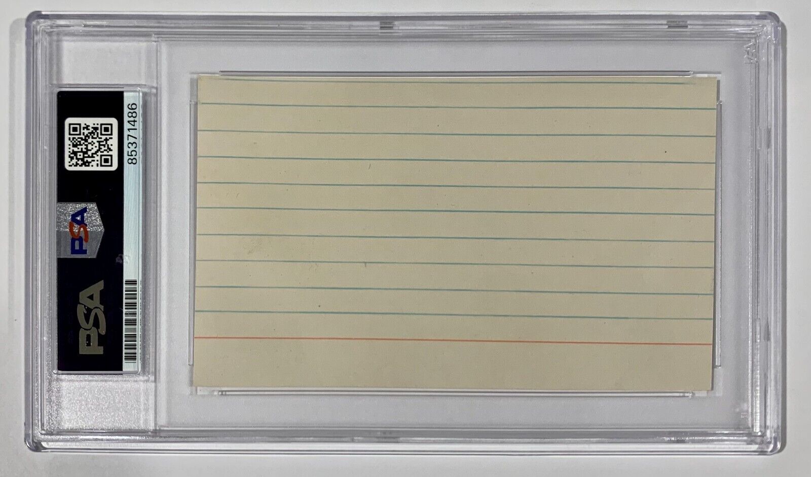 Jimmie Foxx Signed Index Card. PSA/DNA