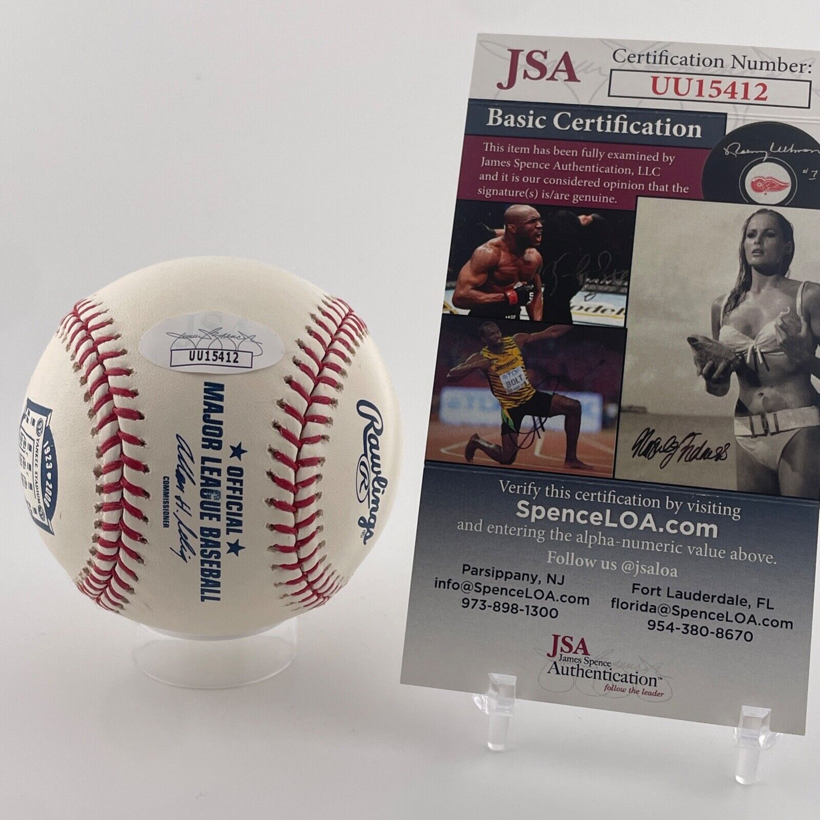 Reggie Jackson Signed Inscribed Baseball. "