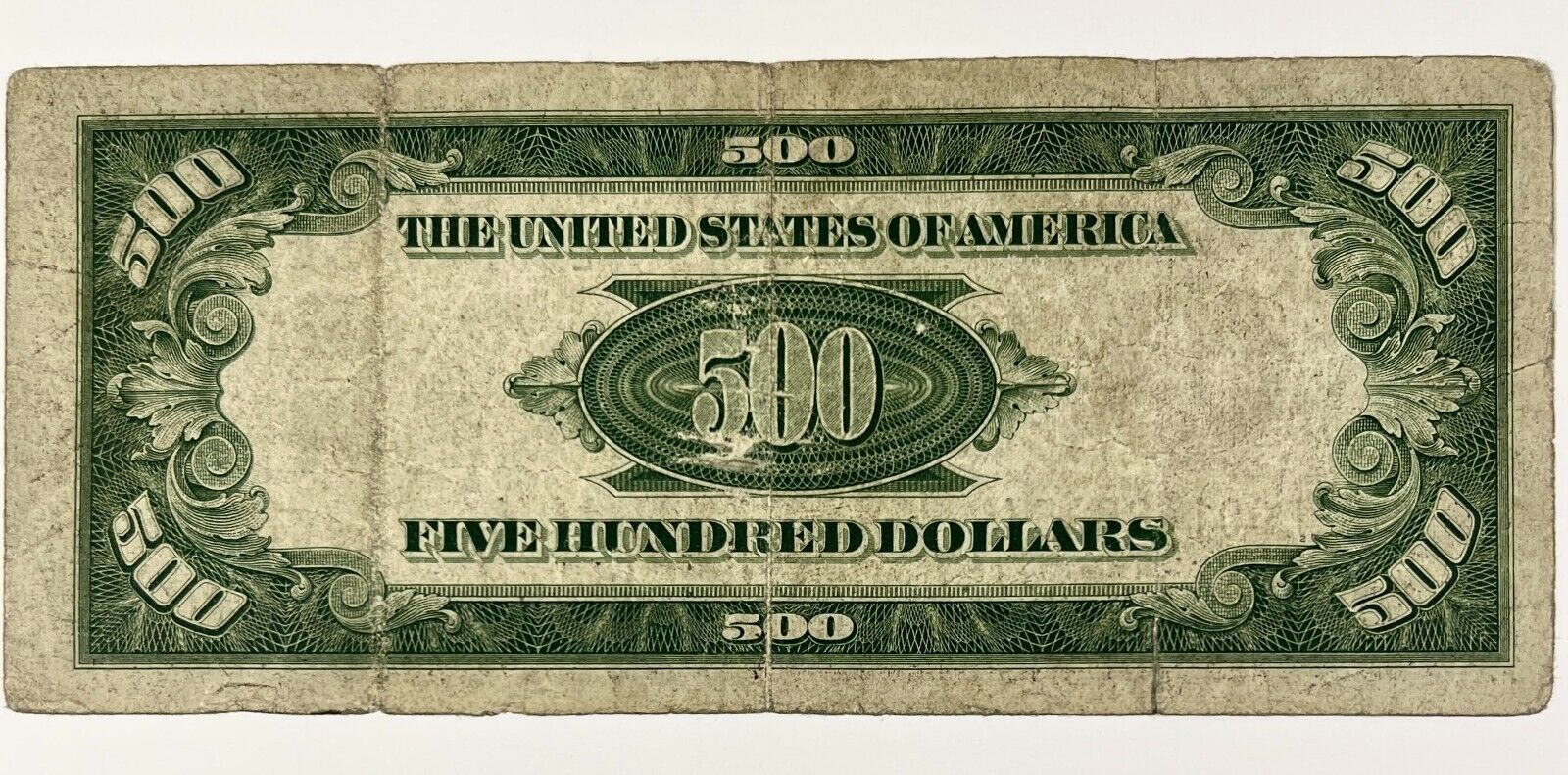 1934 $500 Federal Reserve Note, San Francisco District.