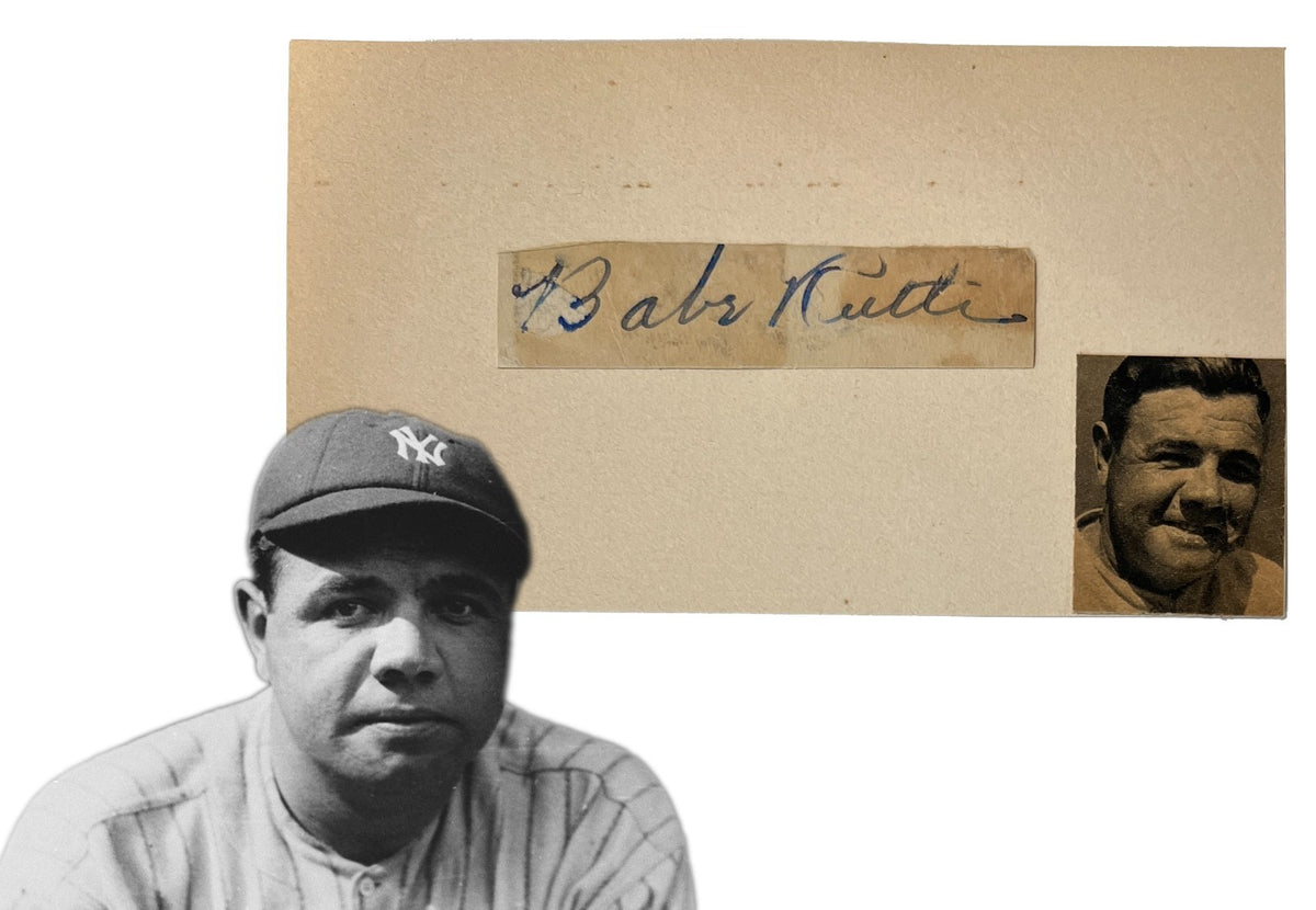 Babe Ruth Signed Autograph. Auto Beckett BAS0