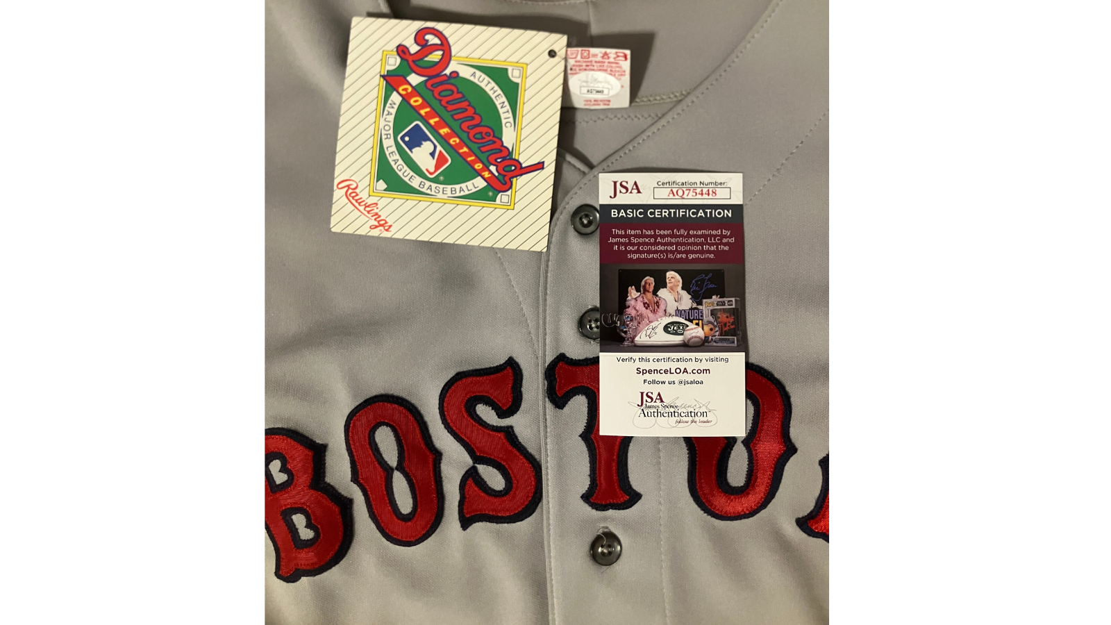 Roger Clemens Signed Red Sox Jersey, Rocket. Rawlings, Diamond Collection. JSA3