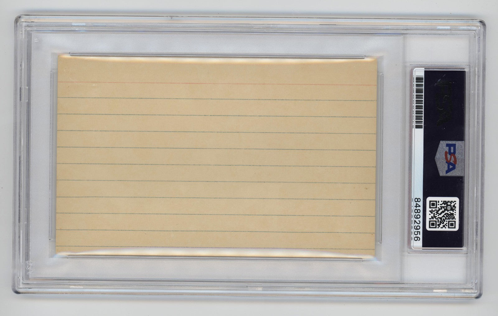 Bob Meusel Signed Index Card. PSA. 1927 New York Yankees1
