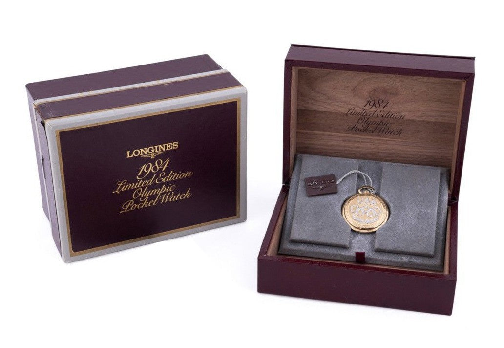 1984 Longines USA Olympics Gold Diamond Limited Edition Pocket Watch3