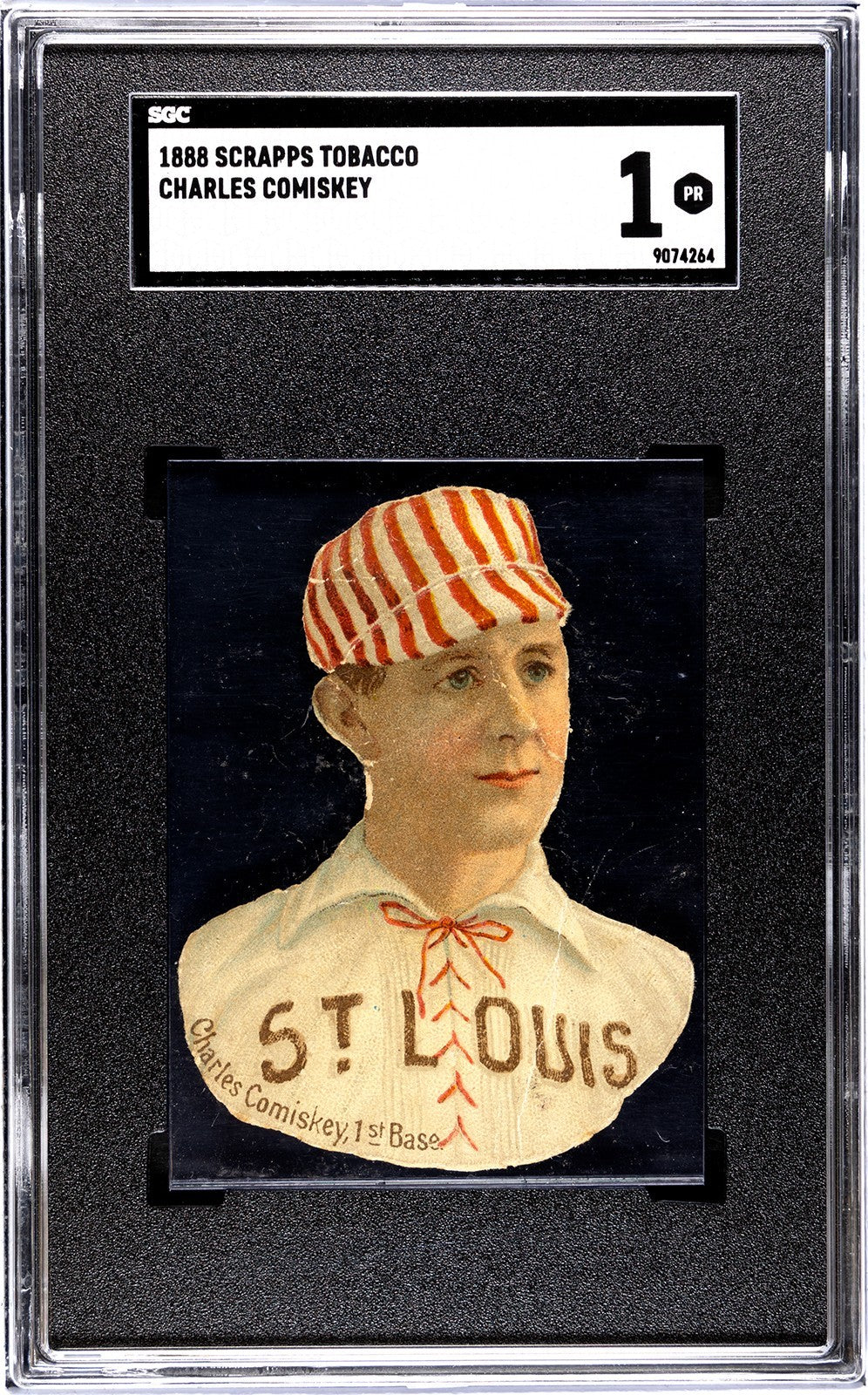 1888 Scrapps Tobacco Charles Comiskey SGC 10