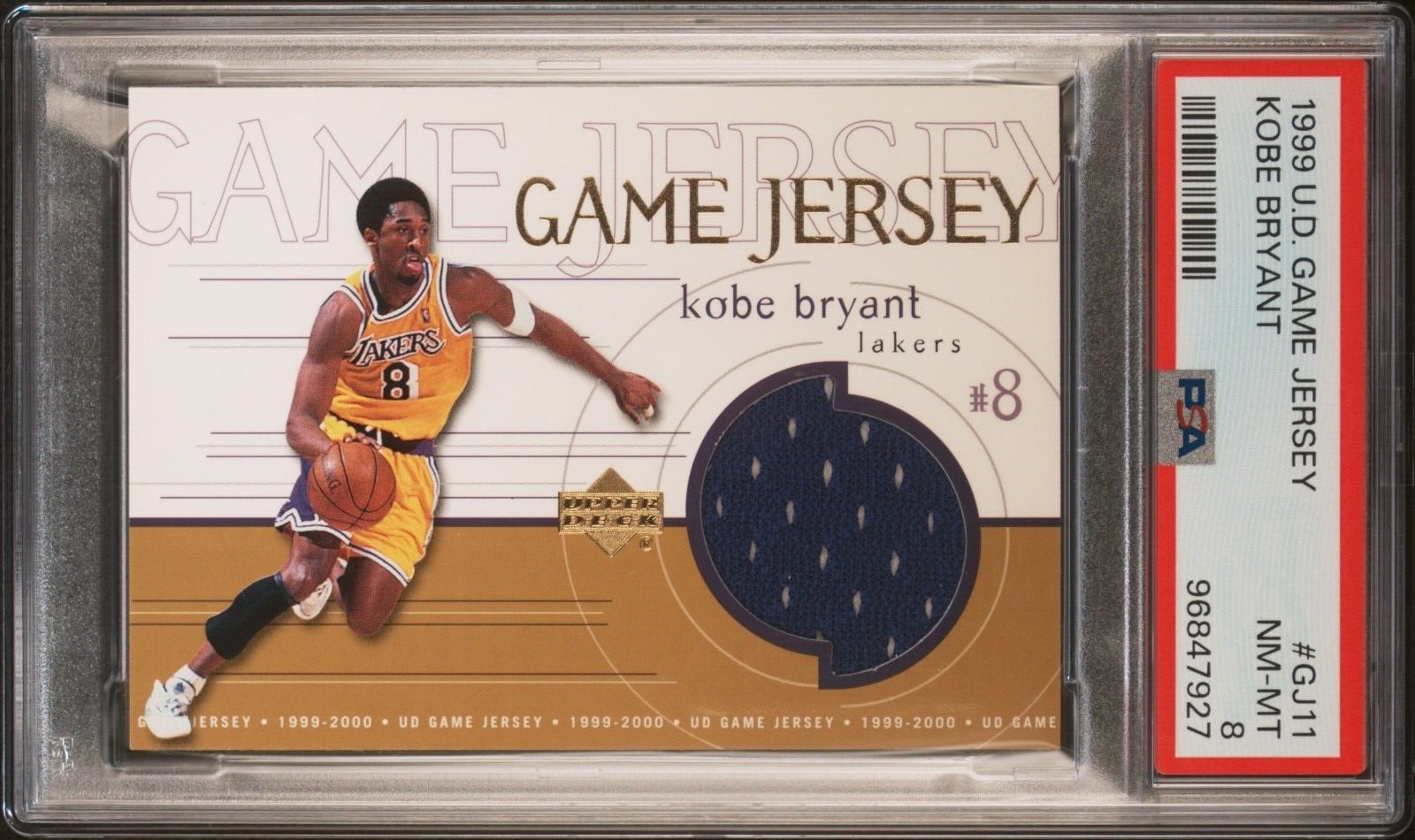 1999 Upper Deck Kobe Bryant. Game Jersey