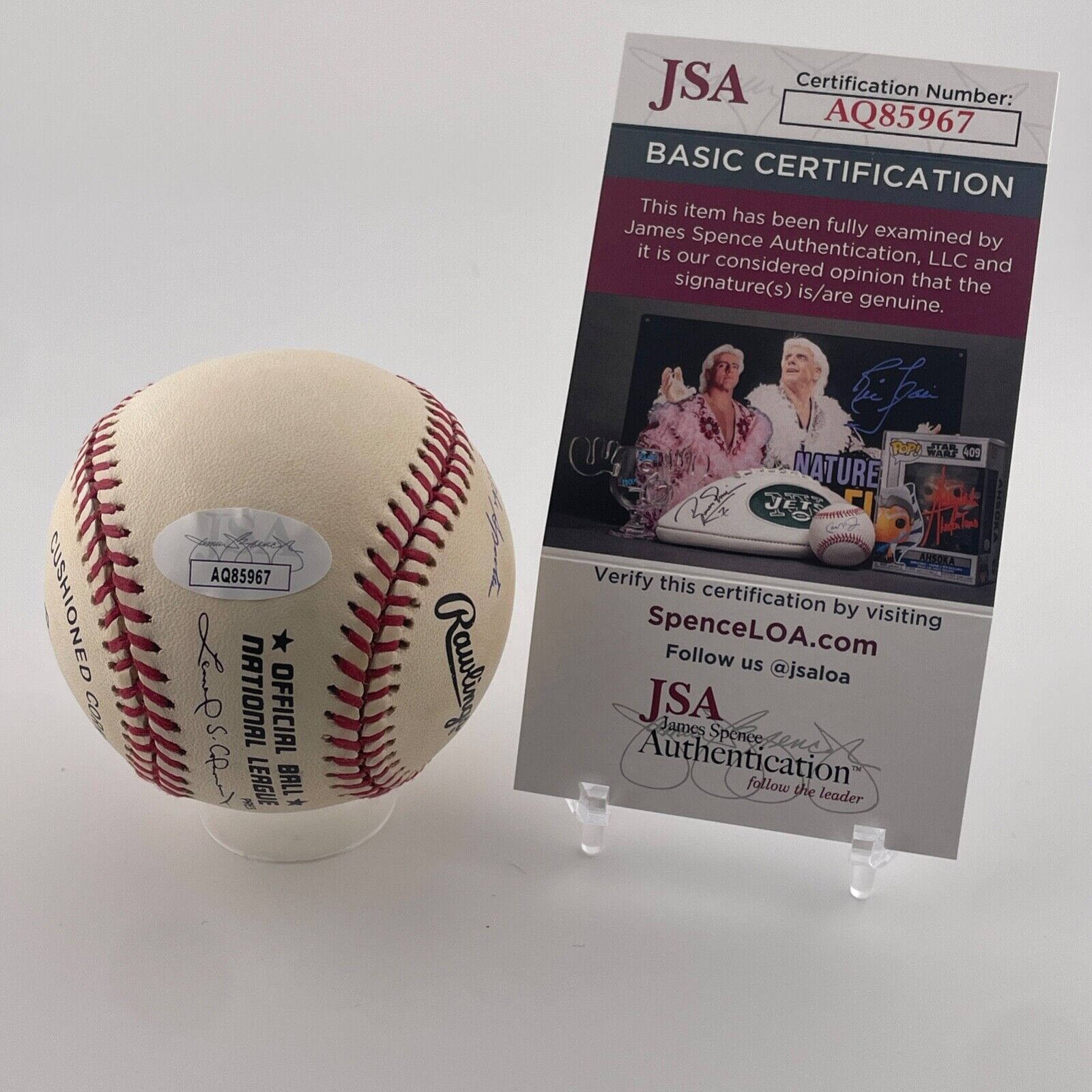 Gaylord Perry Signed Inscribed Life Stats Baseball. JSA.