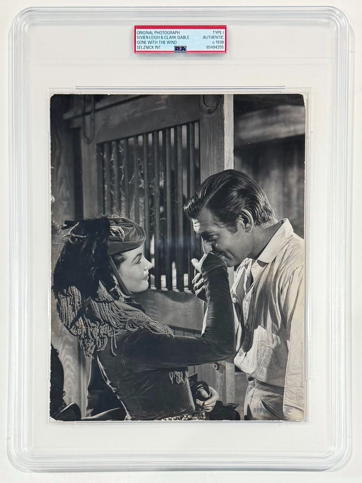 1939 Gone with the Wind Original Photo. Clark Gable, Vivvien Leigh. PSA Type 10