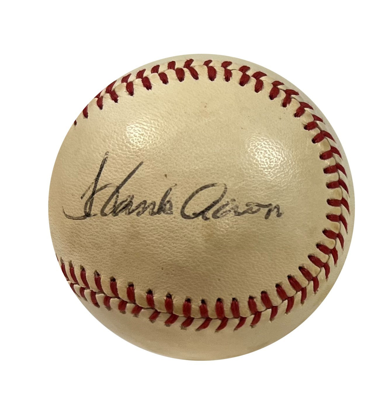 Roger Maris Hank Aaron Signed Baseball, Homerun Kings, Record Breakers. PSA5