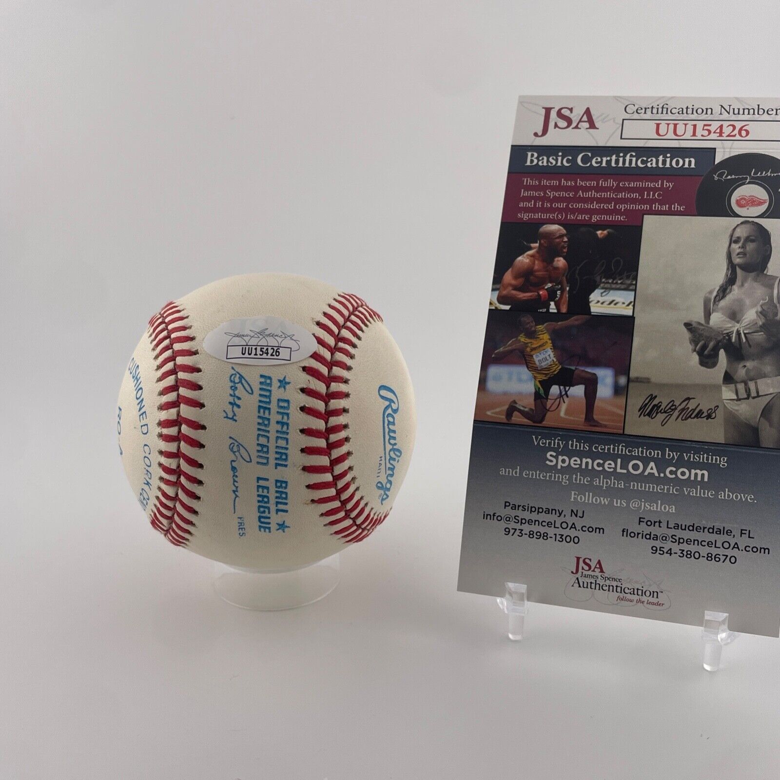 Johnny Unitas Signed Baseball. JSA