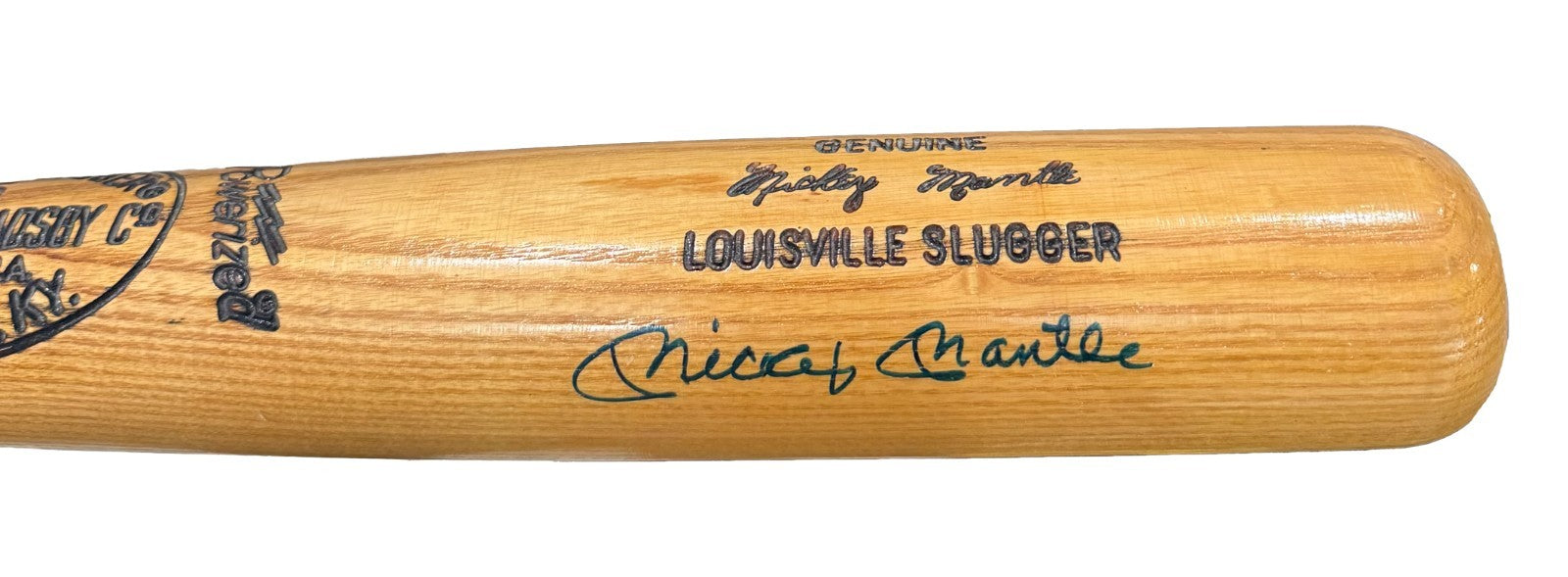Mickey Mantle Signed Bat, Louisville Slugger. Signature Model. JSA3