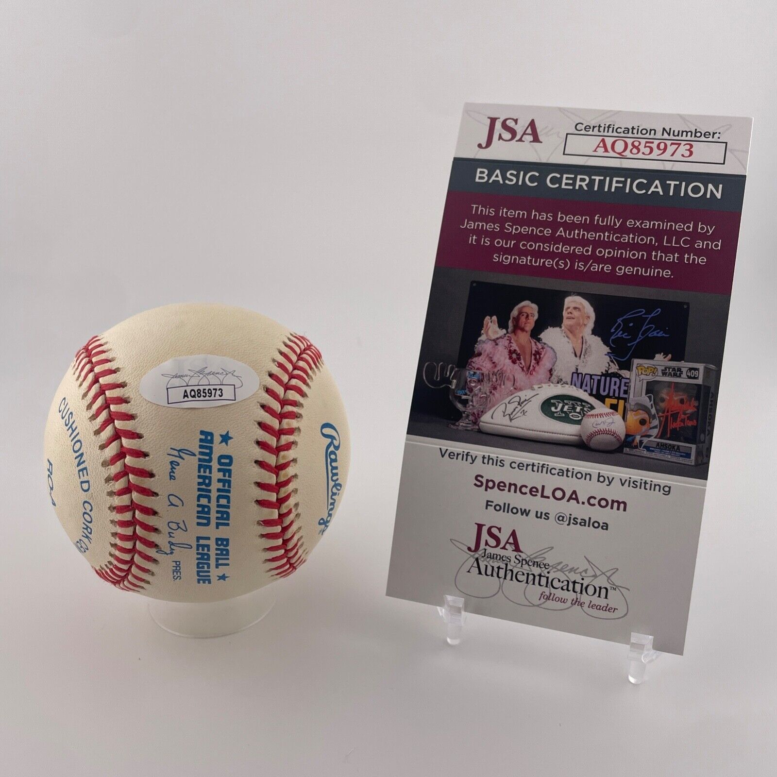Johnny Sain Signed Inscribed Baseball. 51-53 WS Champs. JSA.