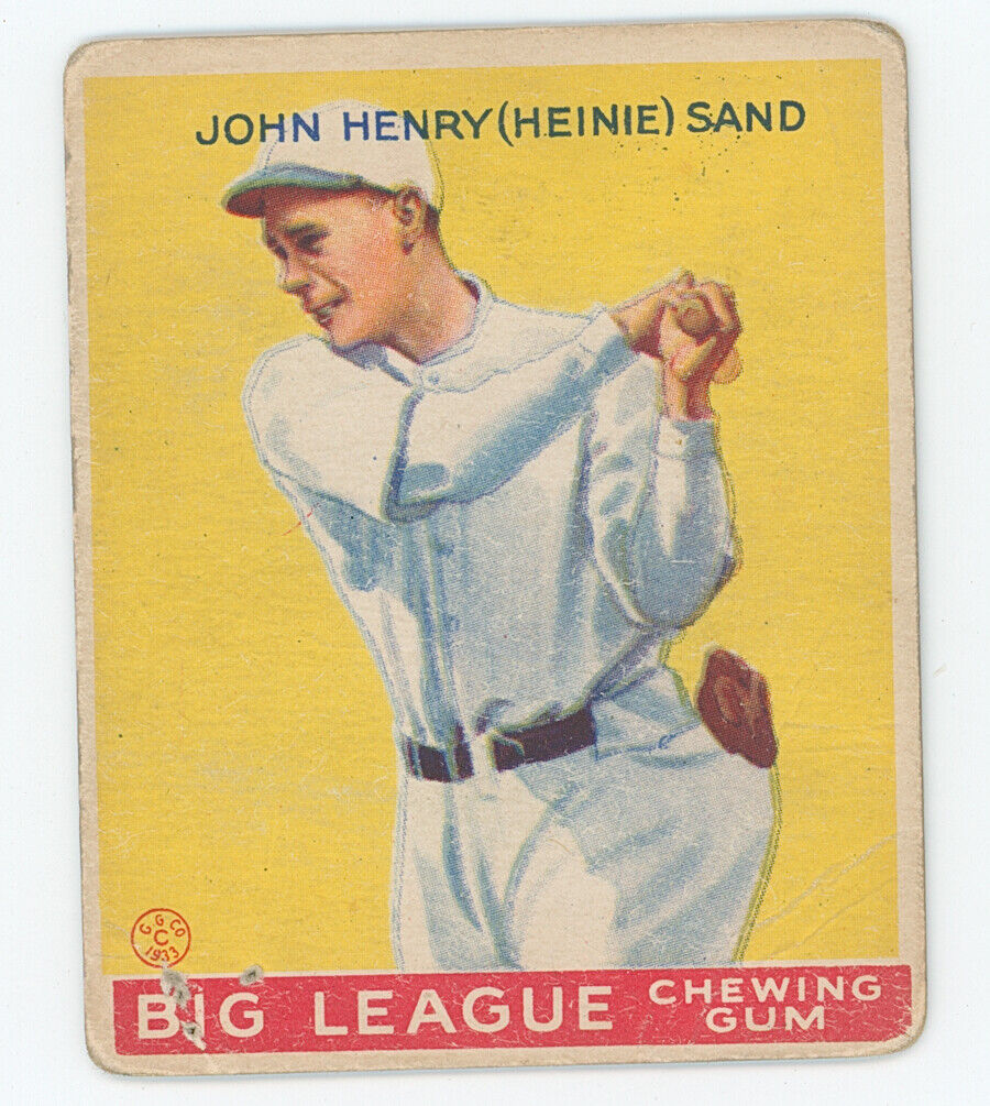 1933 Goudey John Henry (Heinie) Sand. Baltimore Orioles.