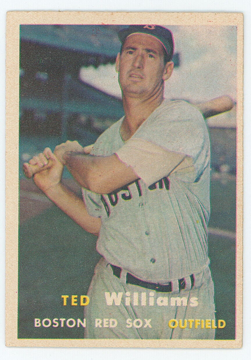 1957 Topps Ted Williams. Red Sox.