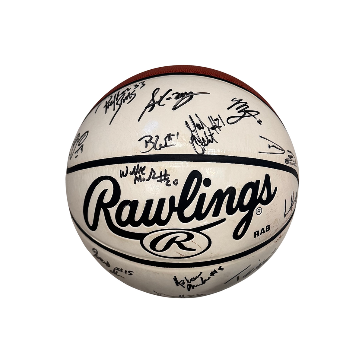 LeBron James Signed 2003 Team Signed High School Basketball. Auto Beckett BAS2
