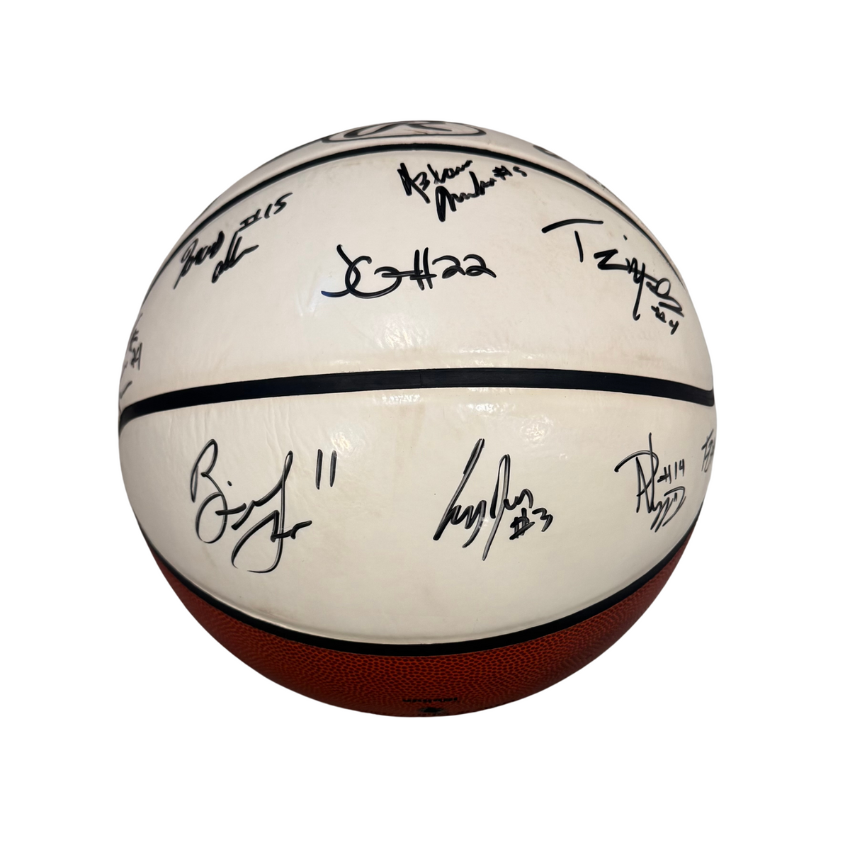 LeBron James Signed 2003 Team Signed High School Basketball. Auto Beckett BAS3