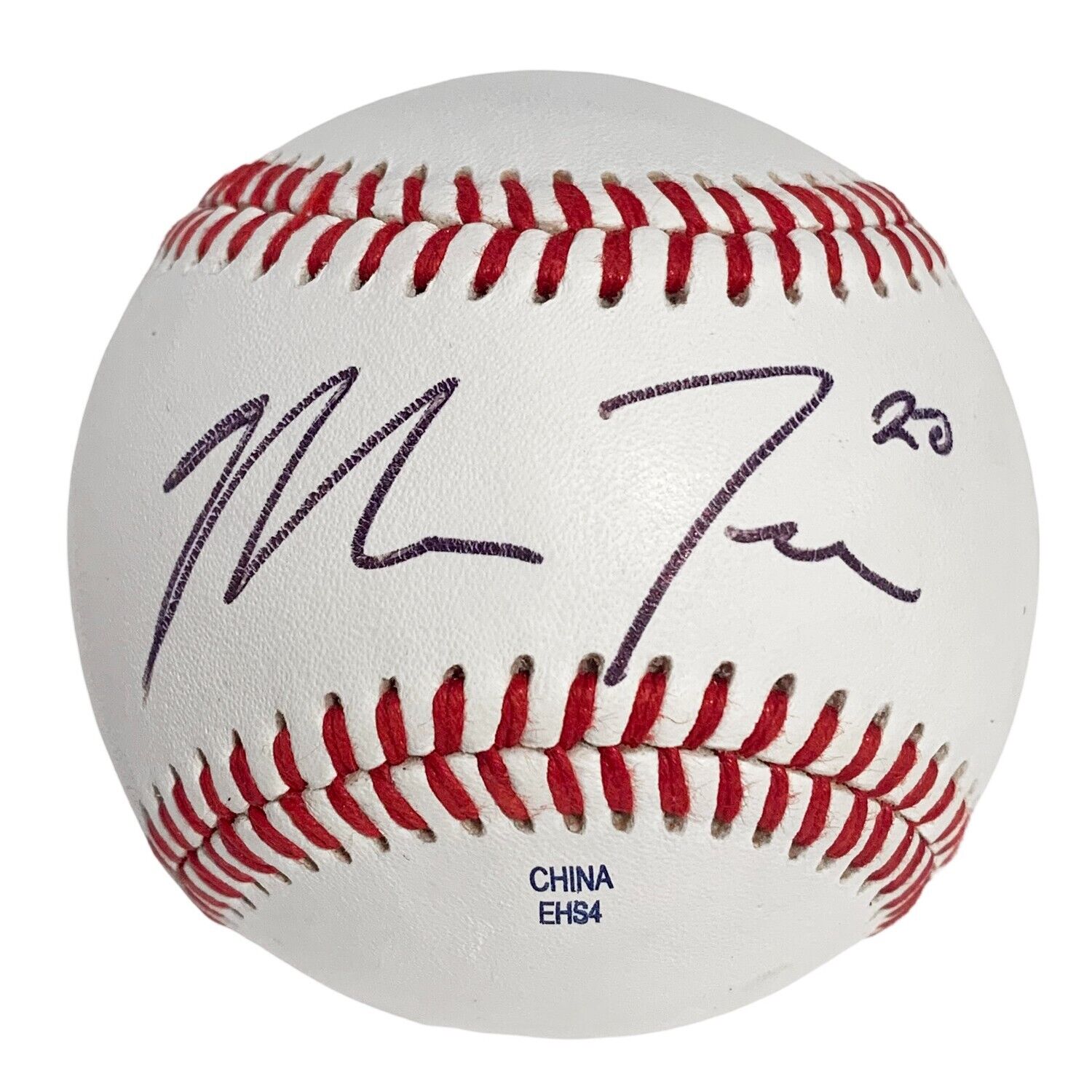 Rare Mike Trout Single Signed Baseball, 2010 Pre-Rookie Auto "20". Beckett BAS