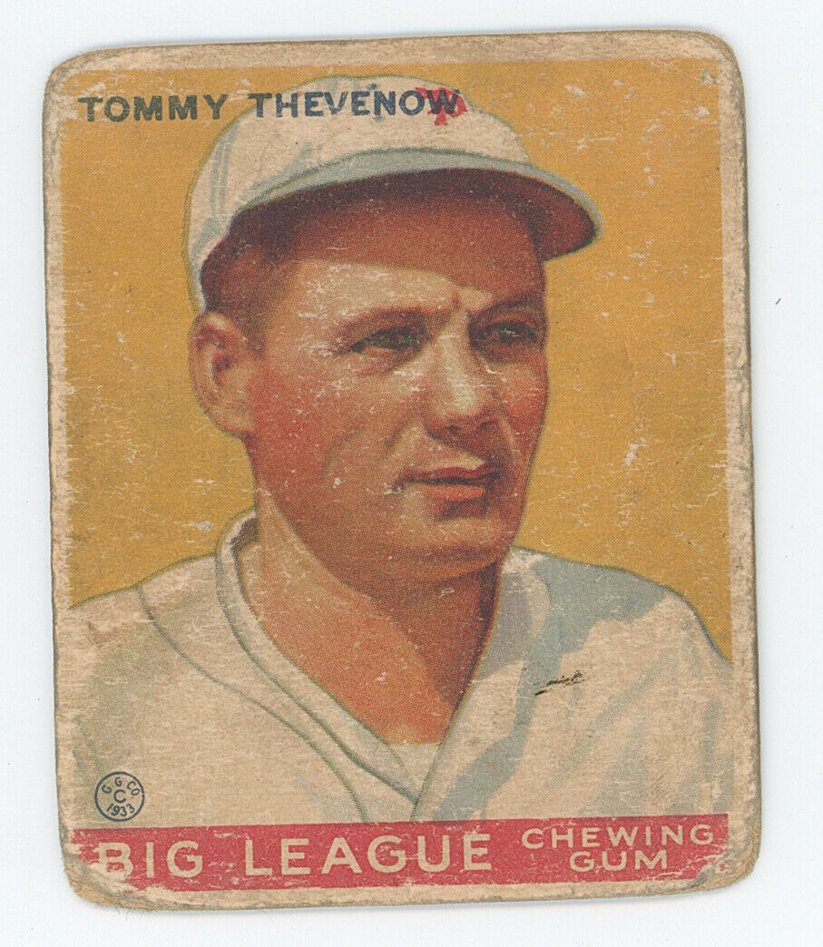 1933 Goudey Tommy Thevenow. Pittsburgh Pirates.