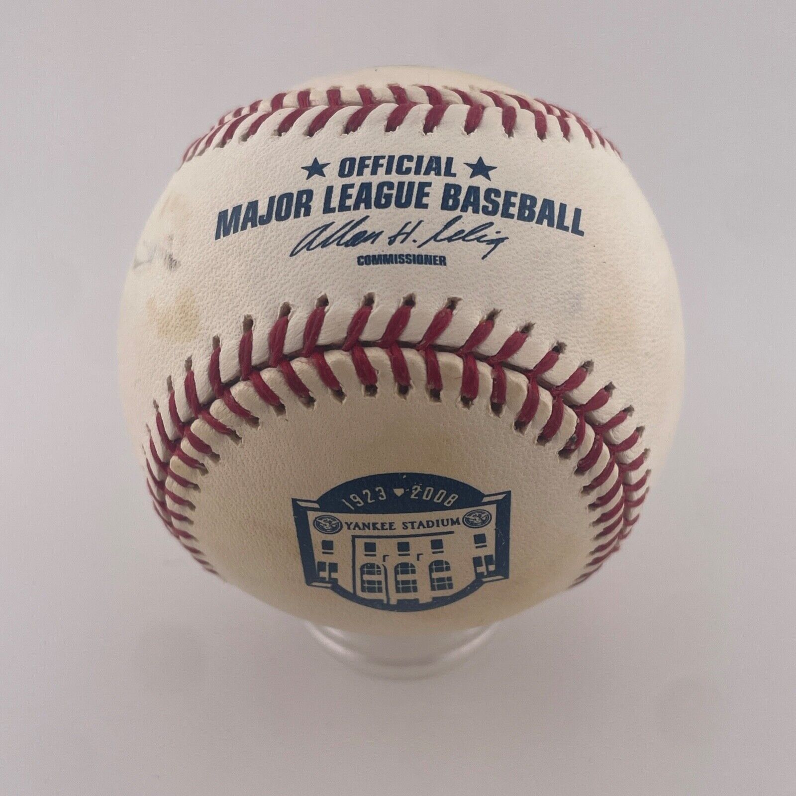 Derek Jeter Signed Baseball Partial Autograph, Faded.