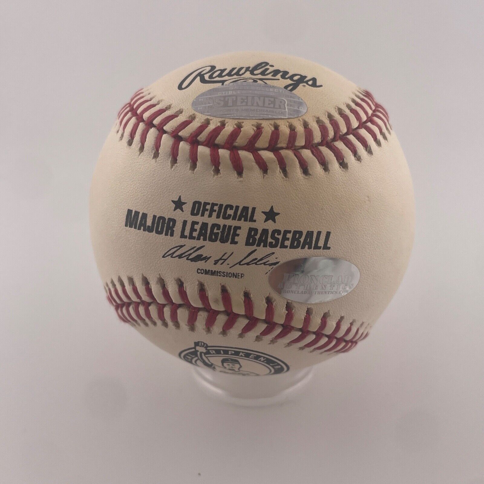 Cal Ripken Jr. Signed Commemorative Baseball Hitting Streak Game. Steiner.