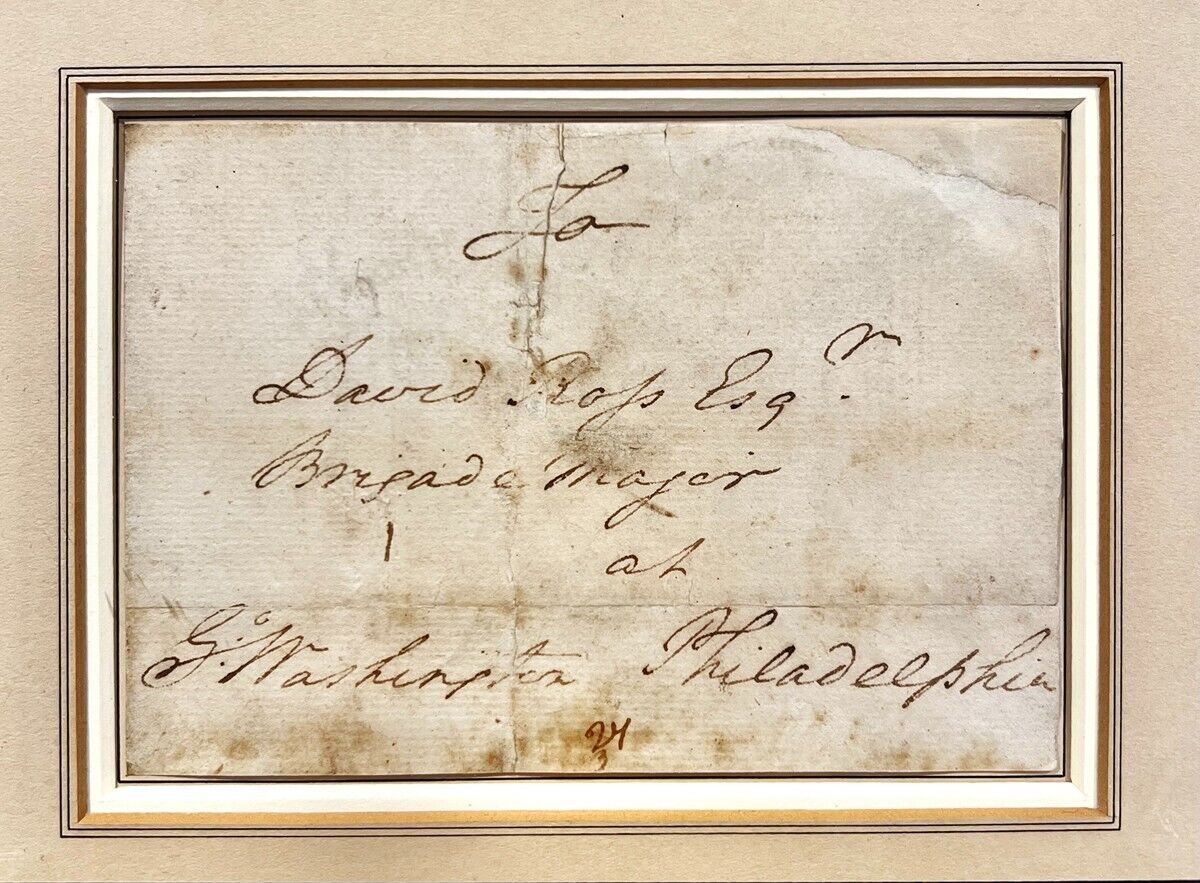 Rare George Washington Signed Free Frank Autograph, Revolution. Auto JSA