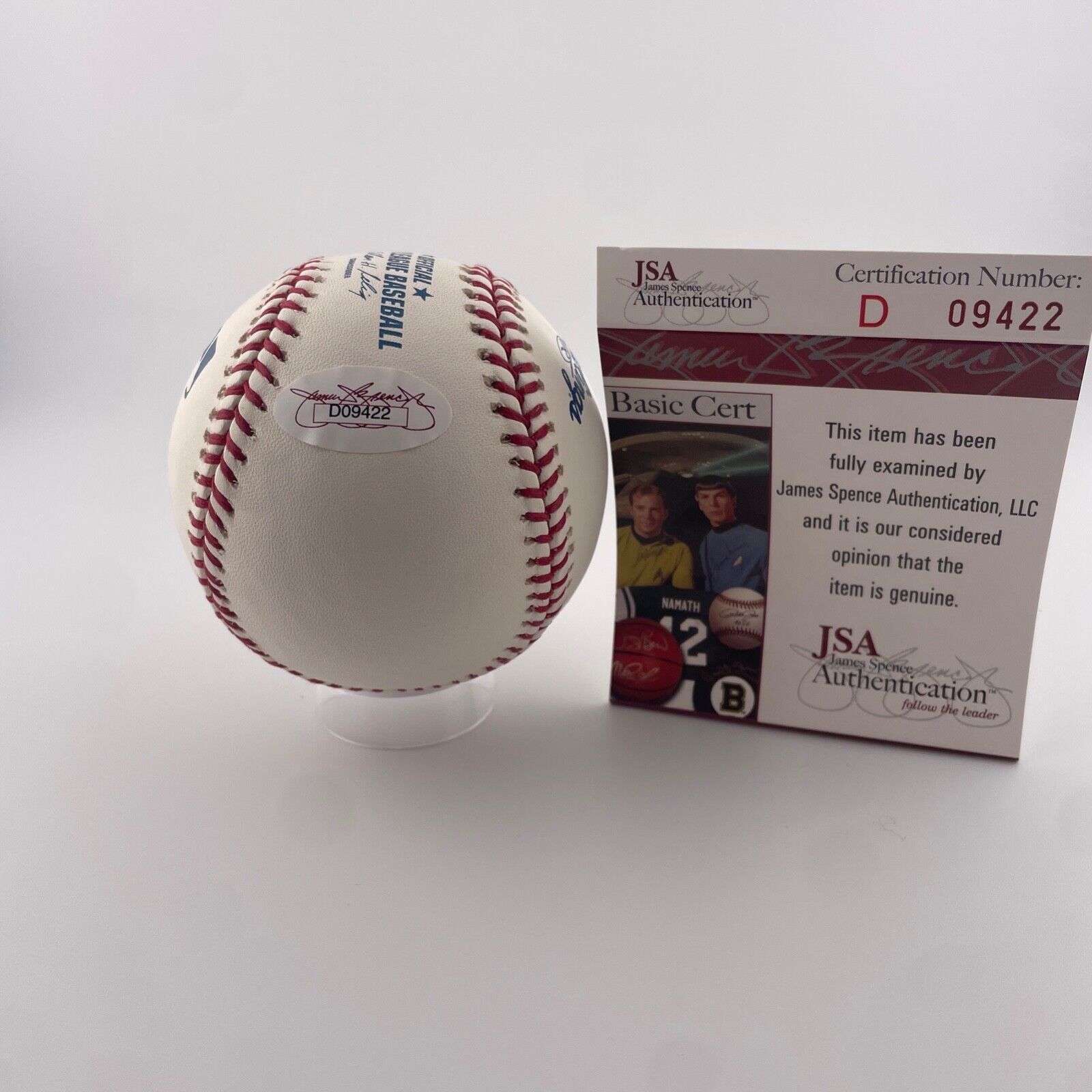 Phil Rizzuto Signed Inscribed Baseball. Holy Cow. JSA