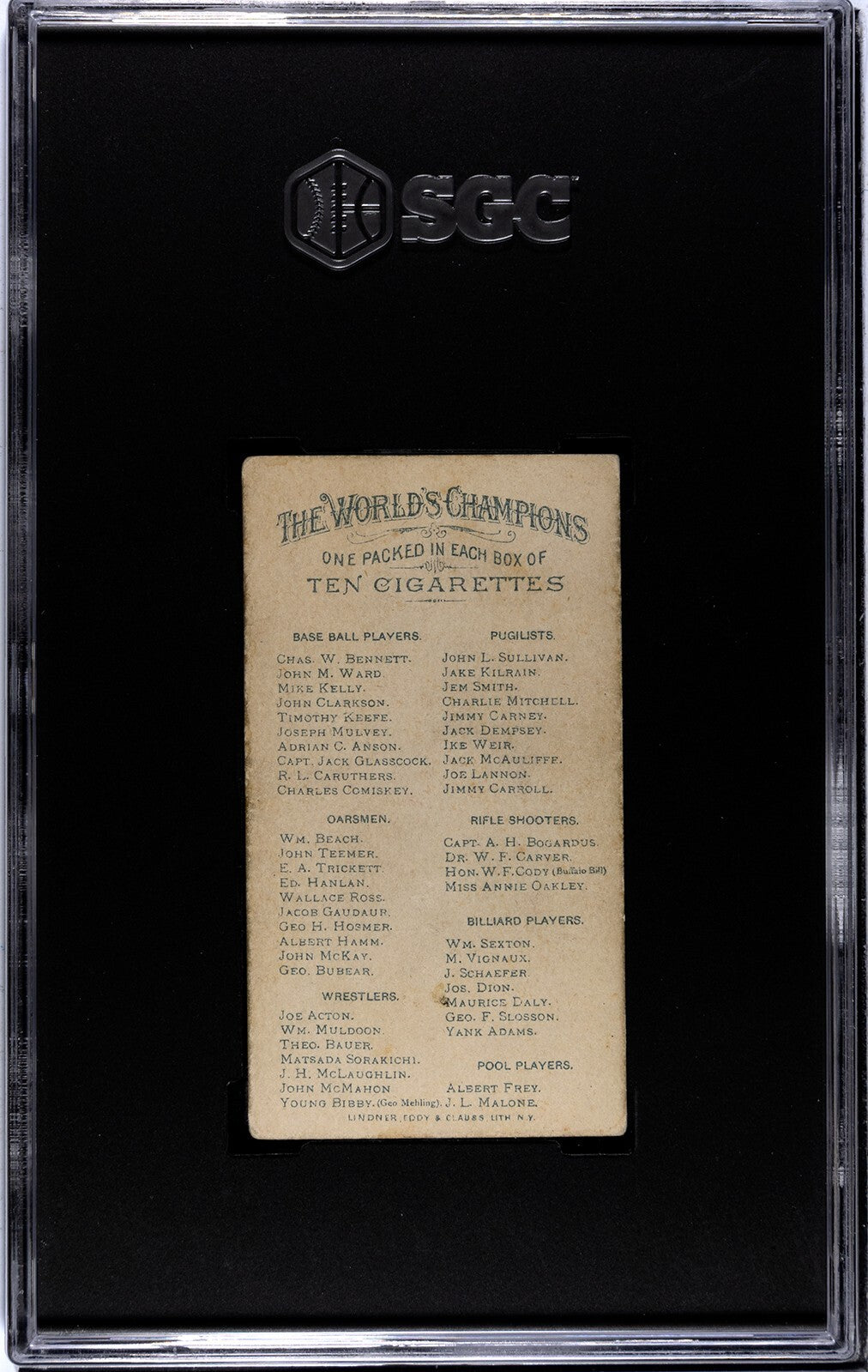 1887 N28 Allen Ginter RL Caruthers, Baseball. SGC 5.1